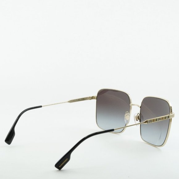 💯 NEW BURBERRY BE3119 JUDE 11098G GOLD GREY SQUARE SUNGLASSES - Picture 11 of 13